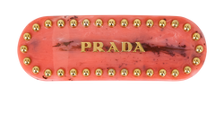 Prada Plex Hair Clip, Acrylic, Pink, MII, B, 3*